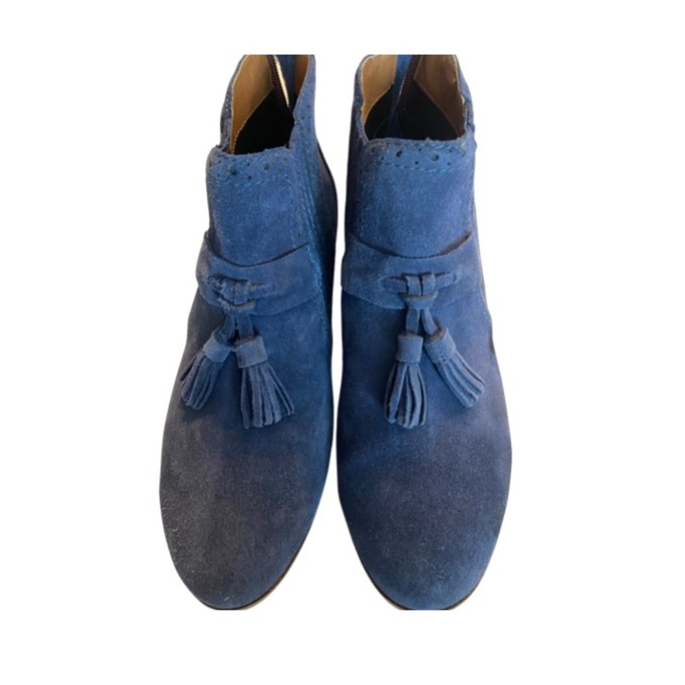 Dolce Vita Blue Suede Booties with tassels Sz 8
